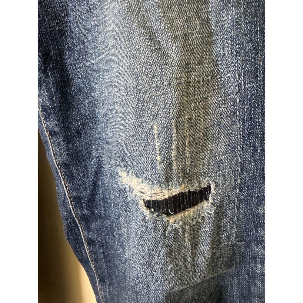 Uniqlo Premium Kaihara Denim Slim Boyfriend Tapered Distressed Jeans 22 00 - Picture 9 of 13